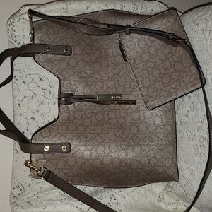 Calvin Klein large tote with detachable shoulder strap